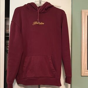 Hollister Men's Maroon Hoodie